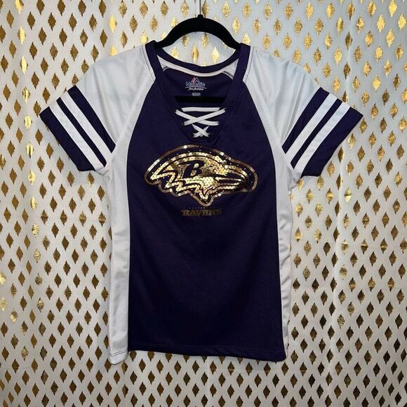 Ravens jersey NFL women’s bling sequin jersey size S - Picture 1 of 3